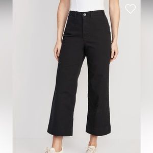 Old Navy High Waist Wide Leg Pant Black 20 plus